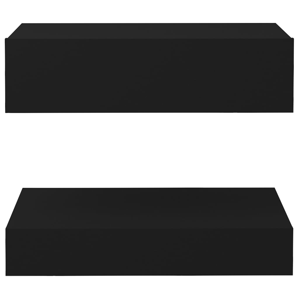 vidaXL Noční stolky 2 ks černé 60 x 35 cm dřevotříska
