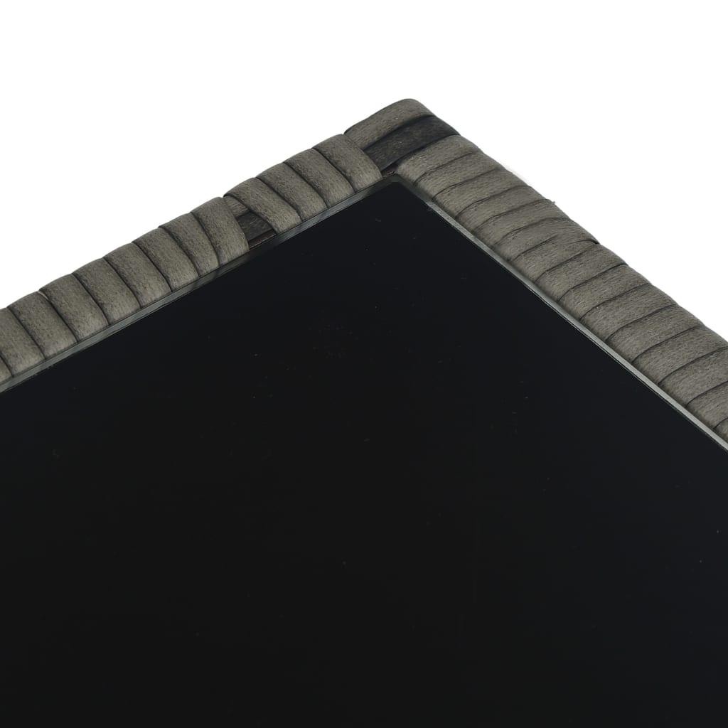 vidaXL 3dílný bistro set s poduškami polyratan šedý