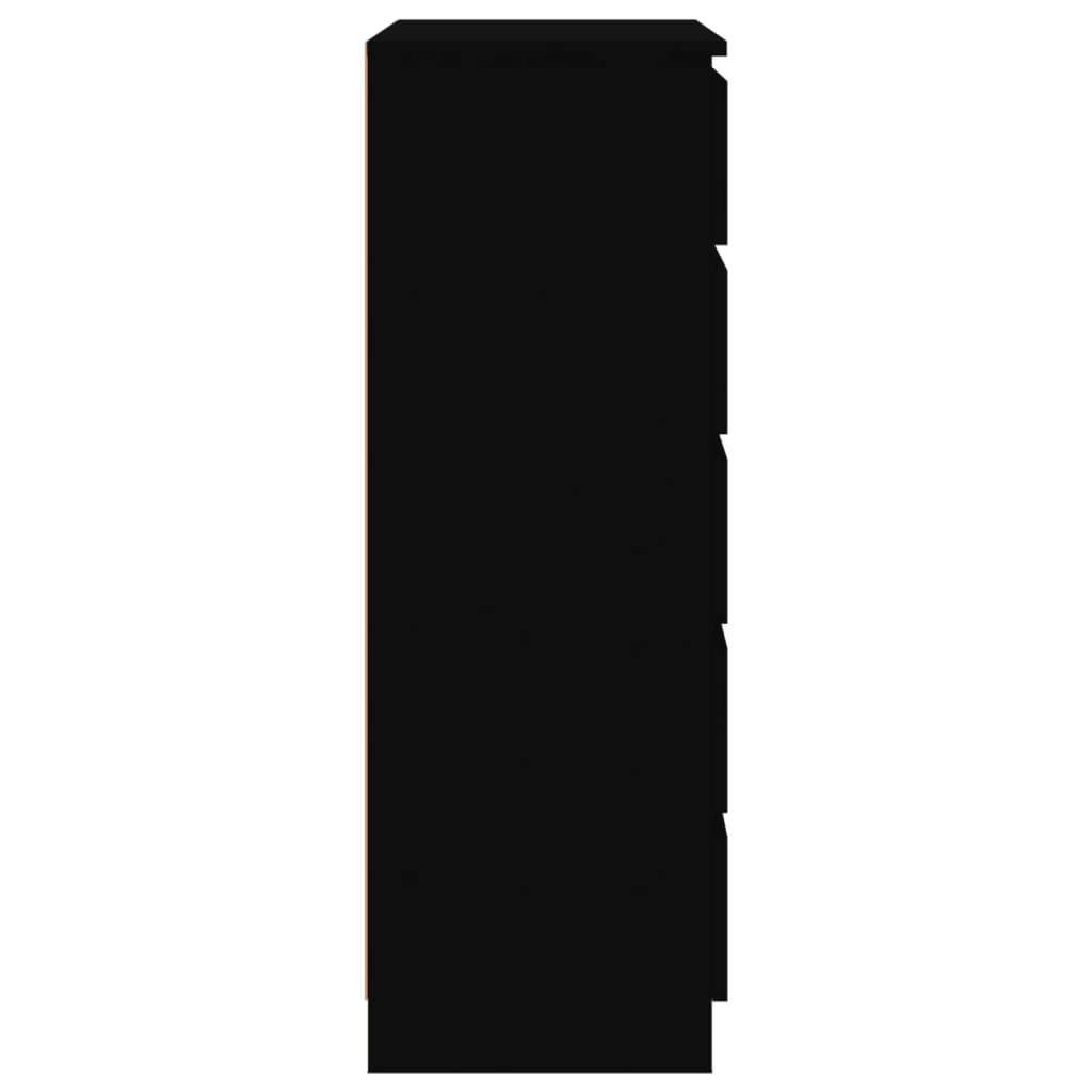 vidaXL Zásuvková skříňka černá 60 x 36 x 103 cm kompozitní dřevo