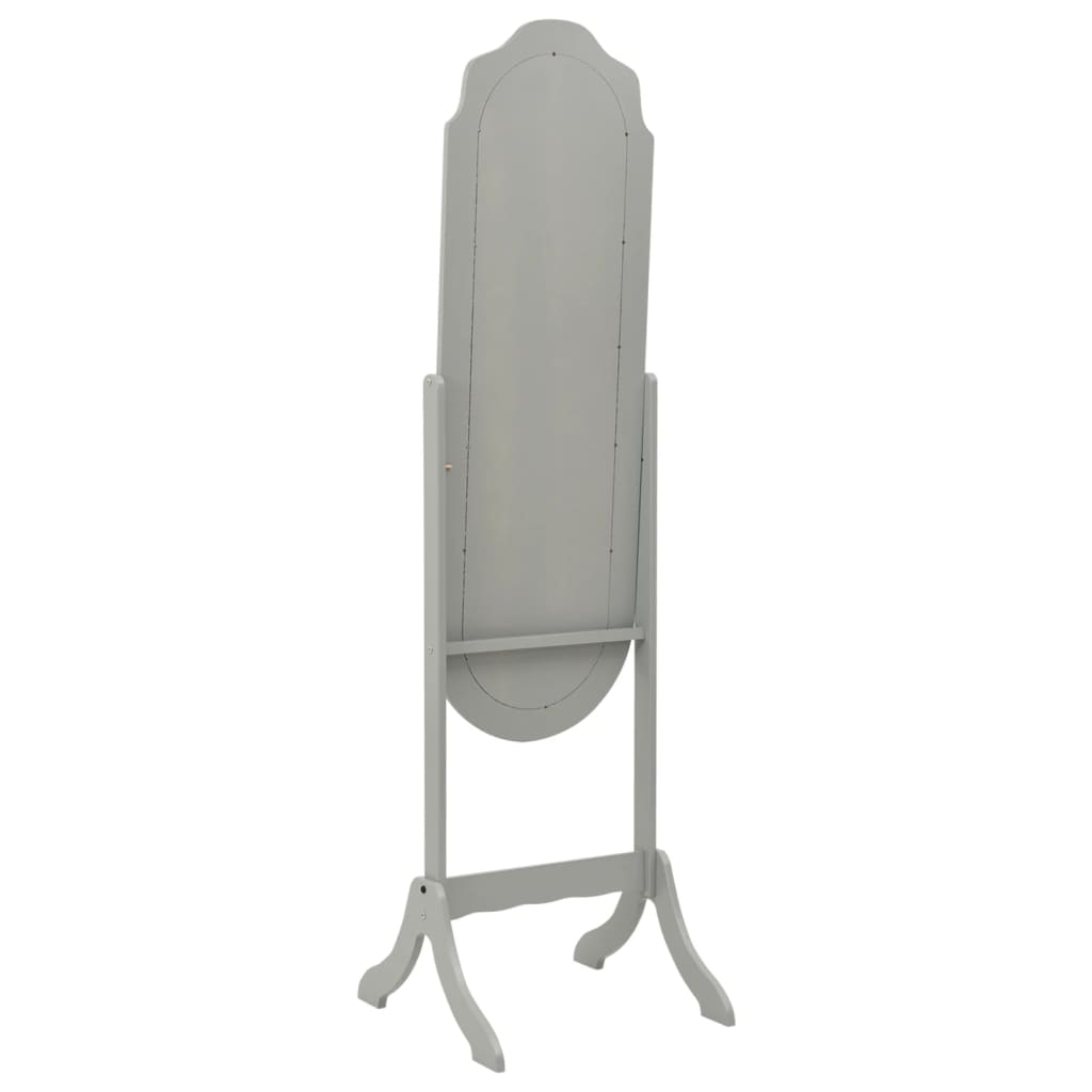 vidaXL Volně stojící zrcadlo šedé 46 x 48 x 164 cm