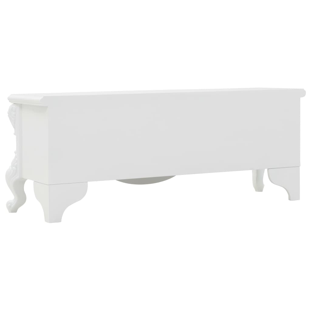 vidaXL Konferenční stolek bílý 115 x 35 x 45 cm