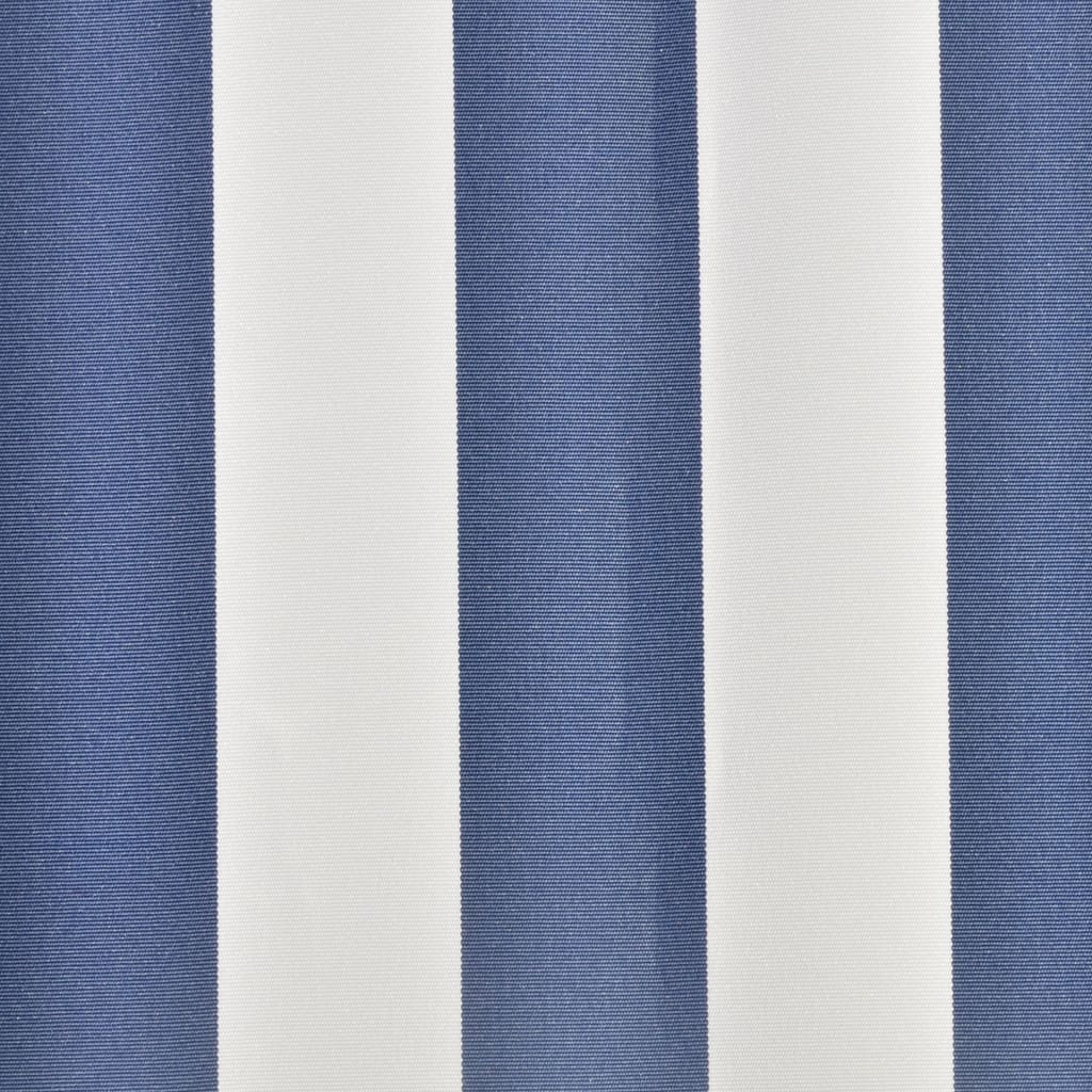 vidaXL Plachta na markýzu plátěná modro-bílá 6 x 3 m (bez rámu)