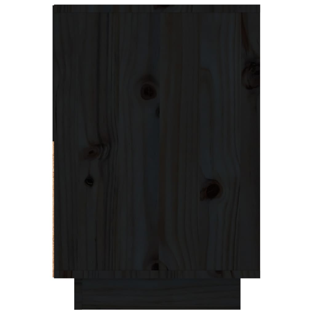 vidaXL Noční stolky 2 ks černé 60 x 34 x 51 cm masivní borové dřevo