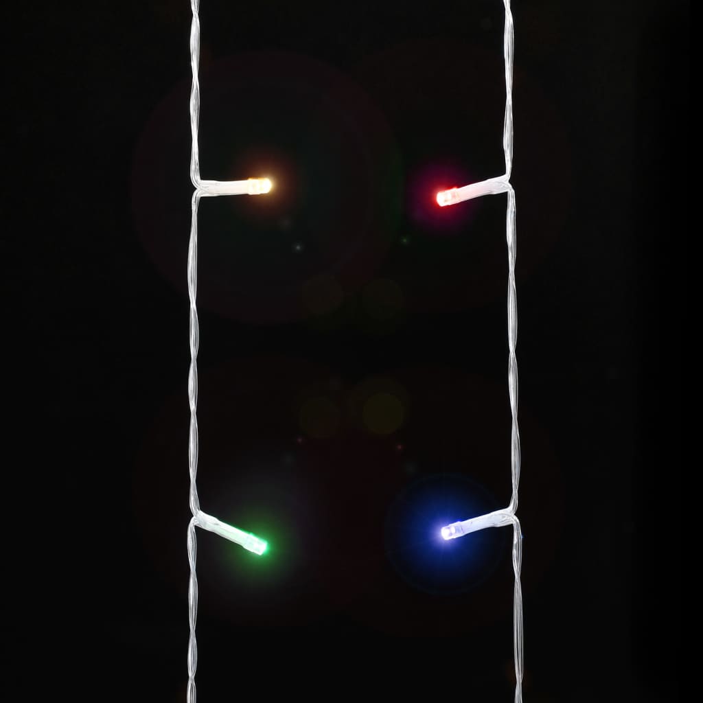 vidaXL Světla na vánoční stromek 320 barevných LED 375 cm
