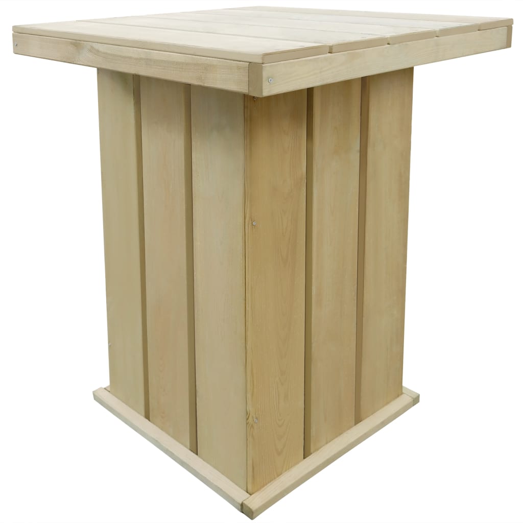 vidaXL Barový stůl 75 x 75 x 110 cm impregnované borové dřevo