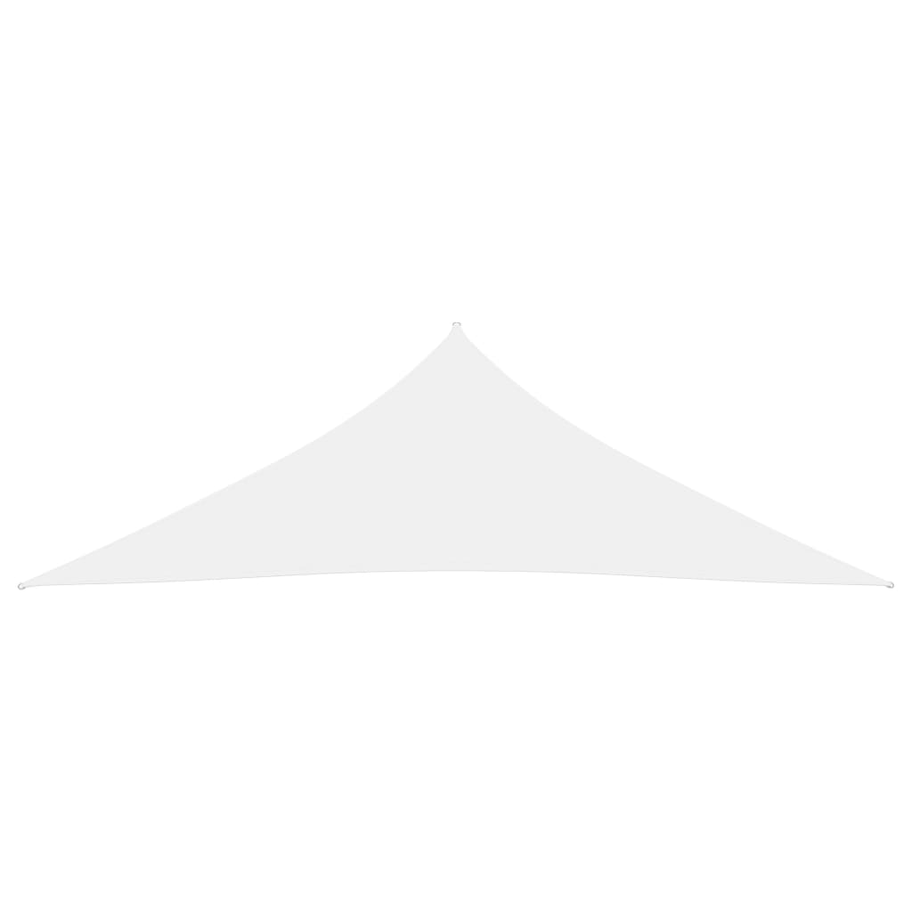 vidaXL Stínící plachta oxfordská látka trojúhelník 3 x 3 x 4,24 m bílá