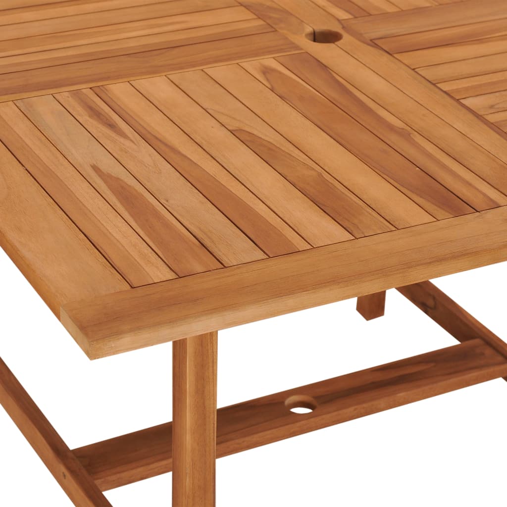 vidaXL Zahradní stůl 120 x 120 x 75 cm masivní teakové dřevo