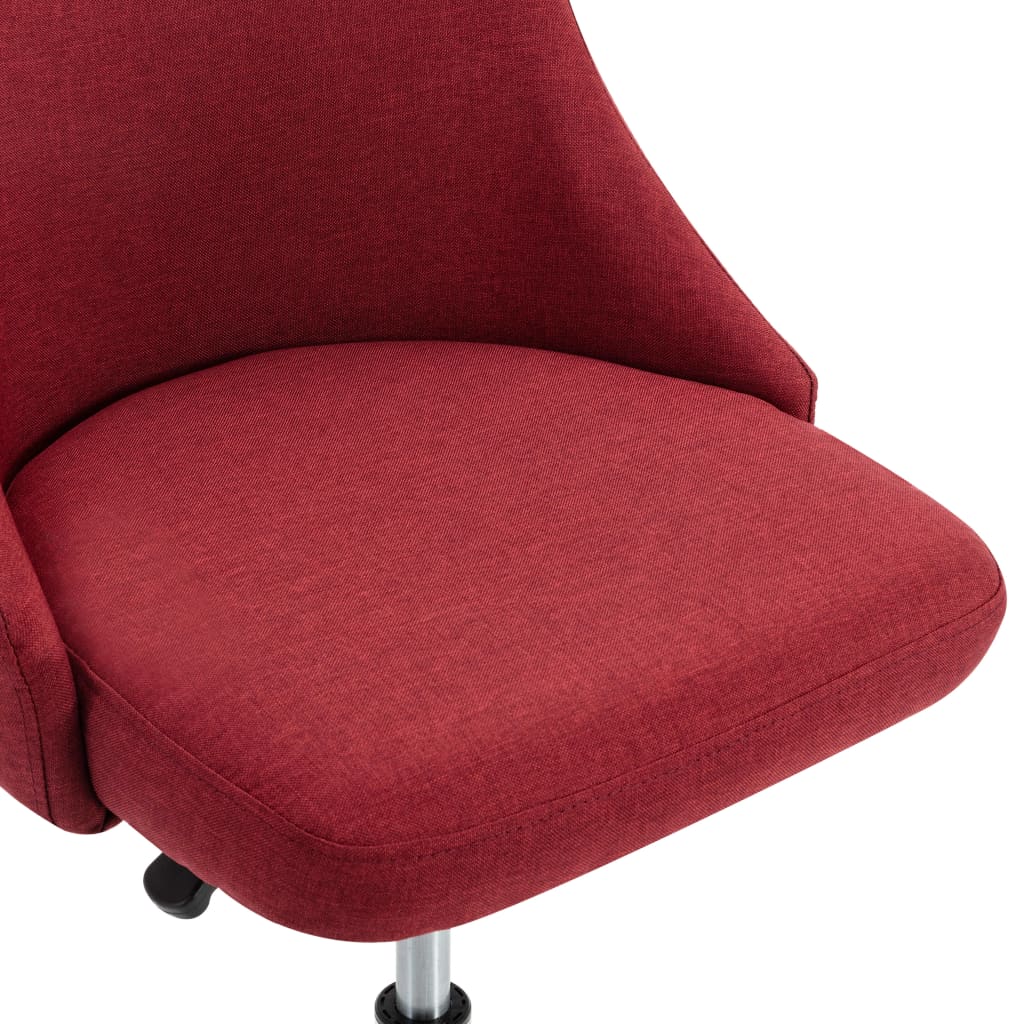vidaXL Pojízdné kancelářské židle 2 ks vínové textil