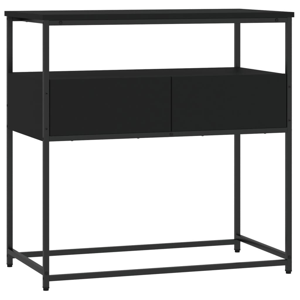 vidaXL Konzolový stolek černý 75 x 40 x 75 cm kompozitní dřevo