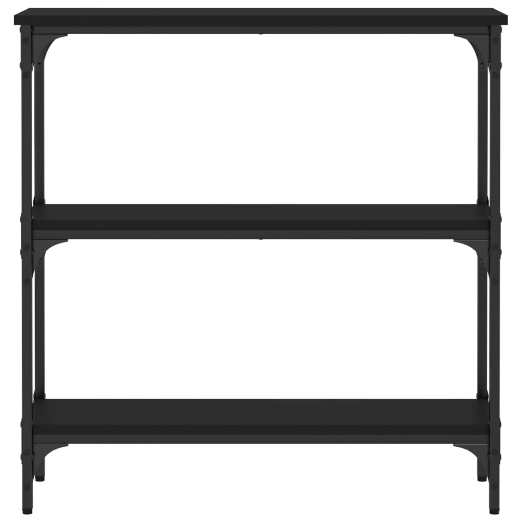 vidaXL Konzolový stolek černý 75 x 22,5 x 75 cm kompozitní dřevo