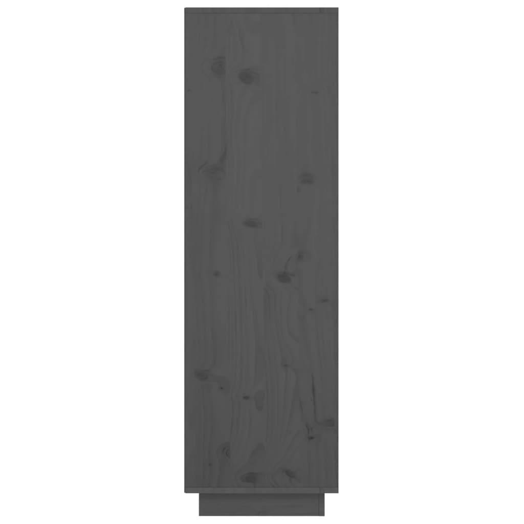 vidaXL Komoda šedá 38 x 35 x 117 cm masivní borové dřevo