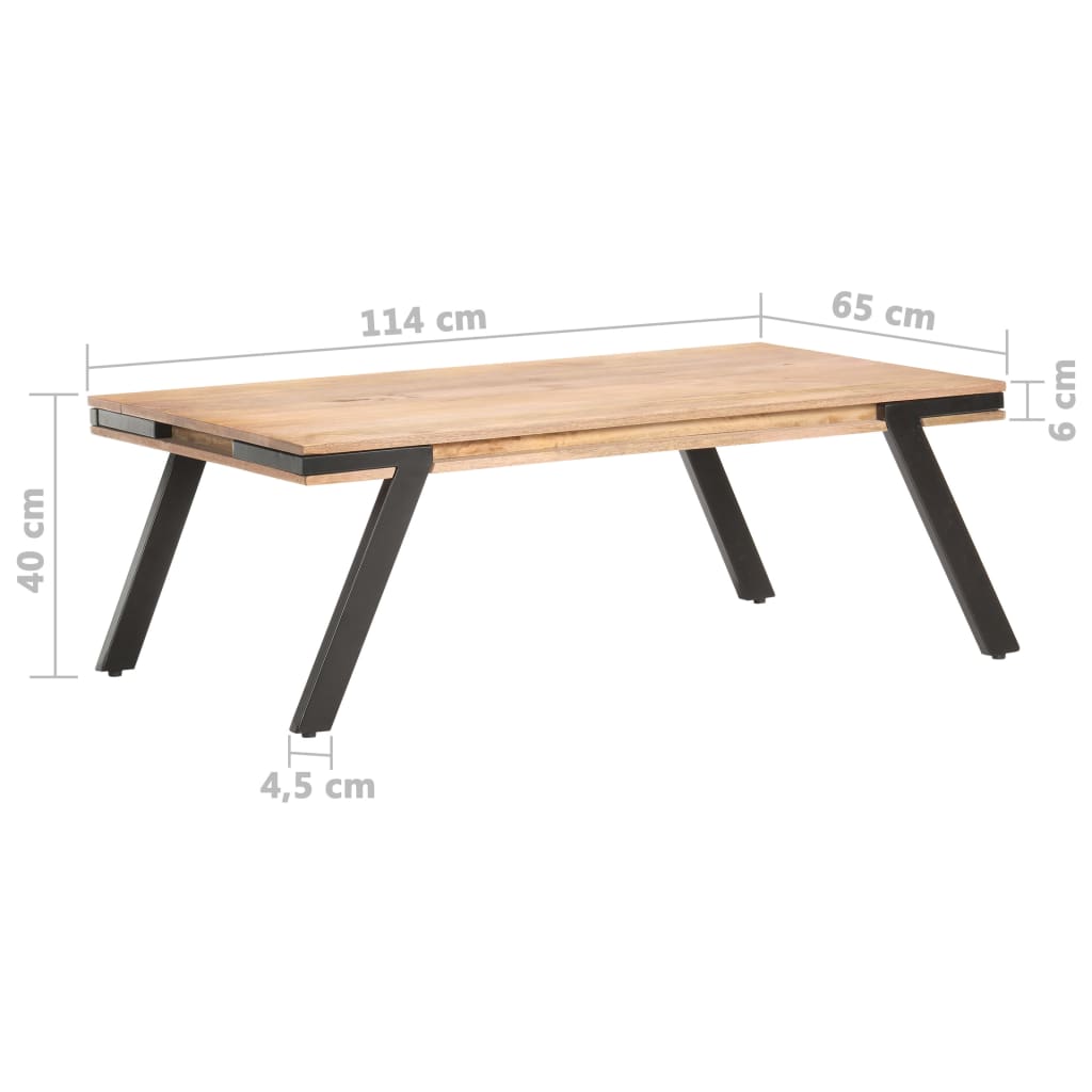 vidaXL Konferenční stolek 114 x 65 x 40 cm masivní mangovník