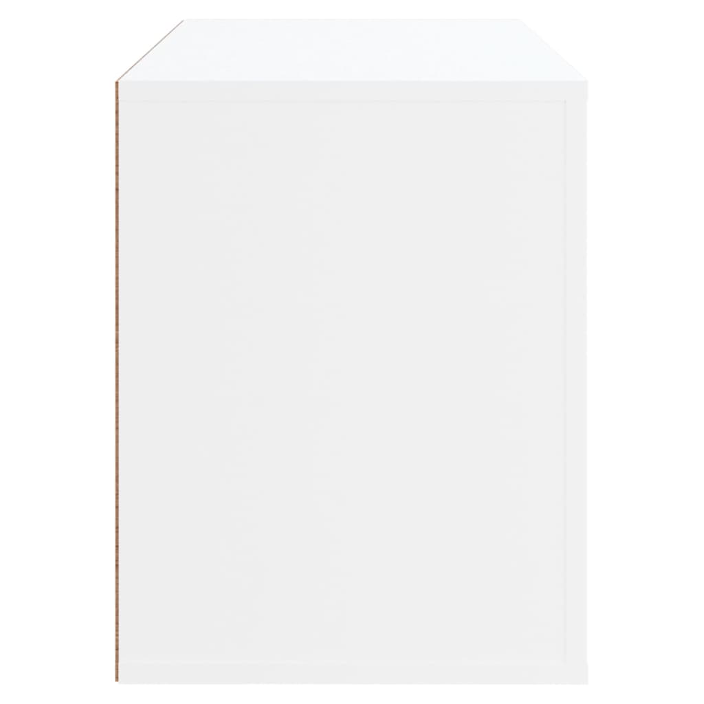 vidaXL Botník bílý 80x35x45 cm kompozitní dřevo
