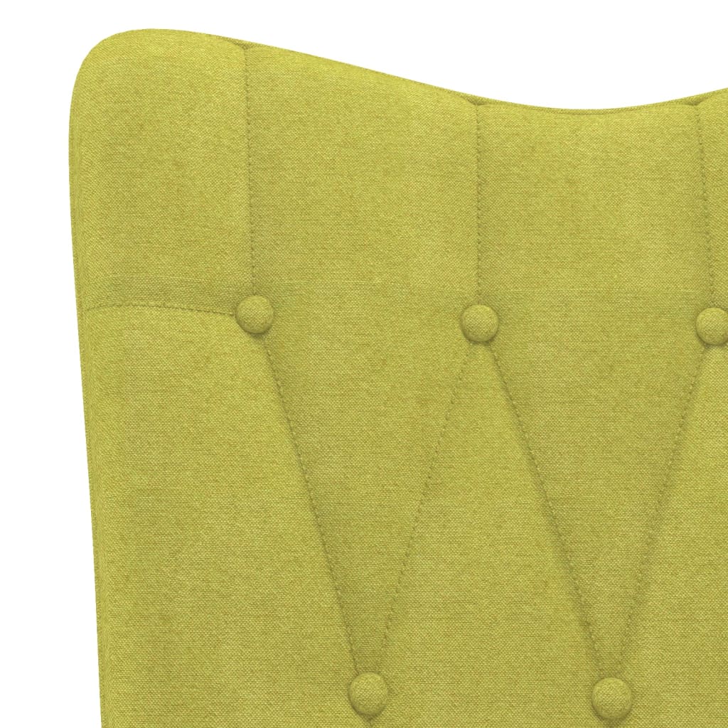 vidaXL Relaxační křeslo zelené textil