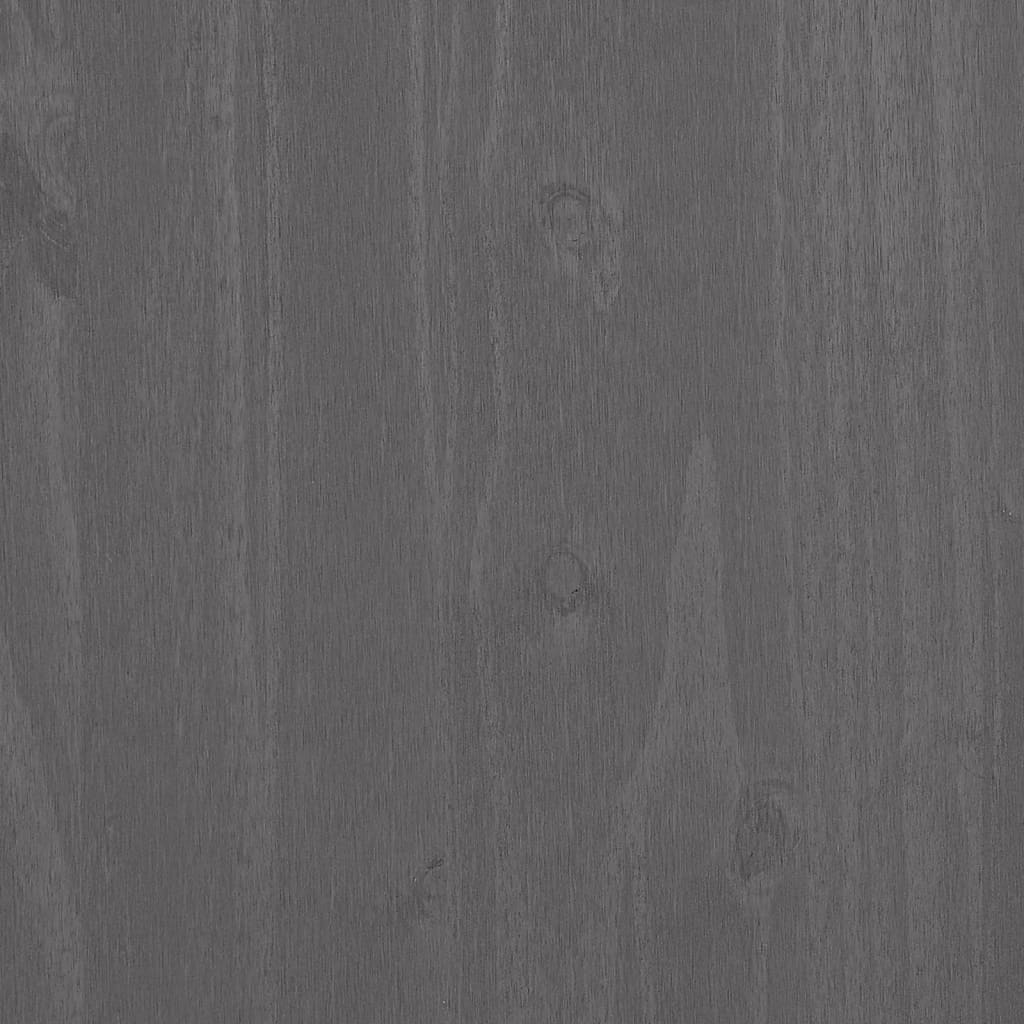 vidaXL Skříňka na CD HAMAR světle šedá 45x18x100 cm masivní borovice