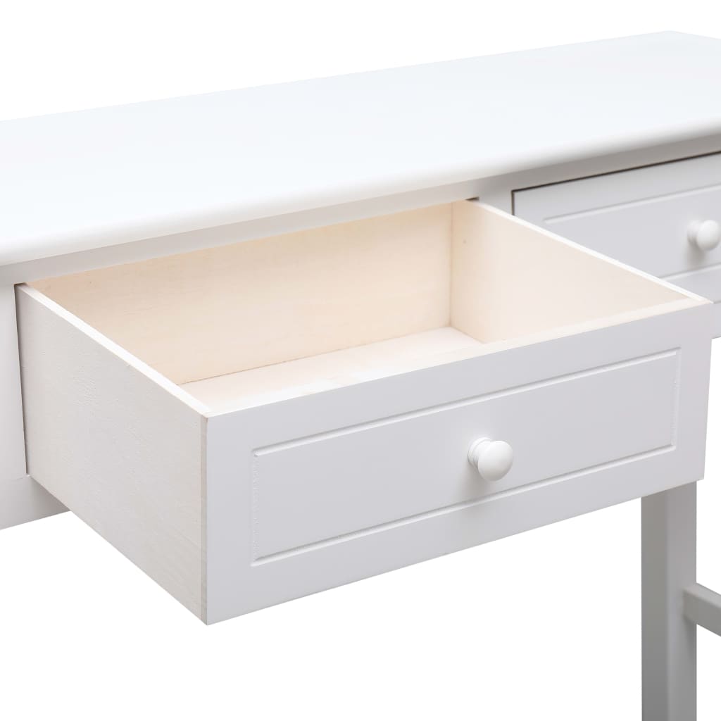 vidaXL Konzolový stolek bílý 90 x 30 x 77 cm dřevo