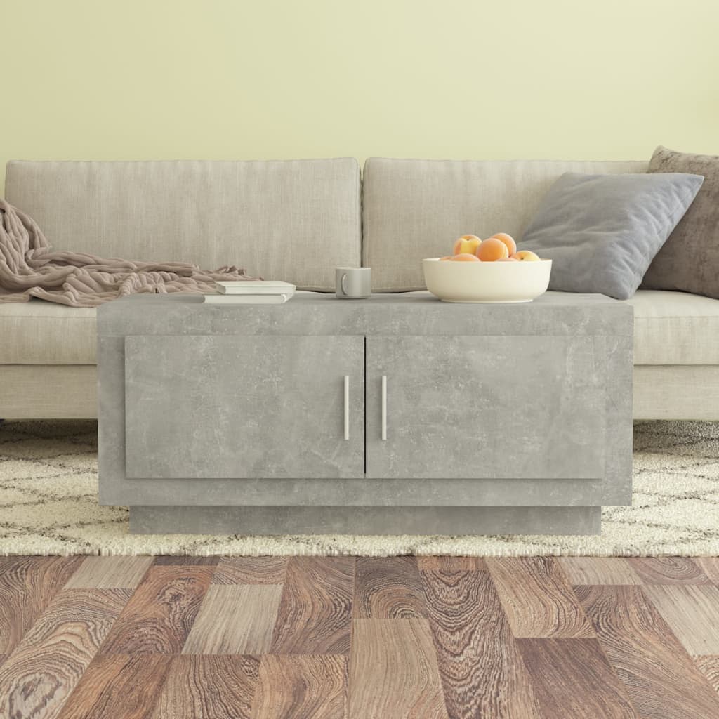 vidaXL Konferenční stolek betonově šedý 102x50x45 cm kompozitní dřevo