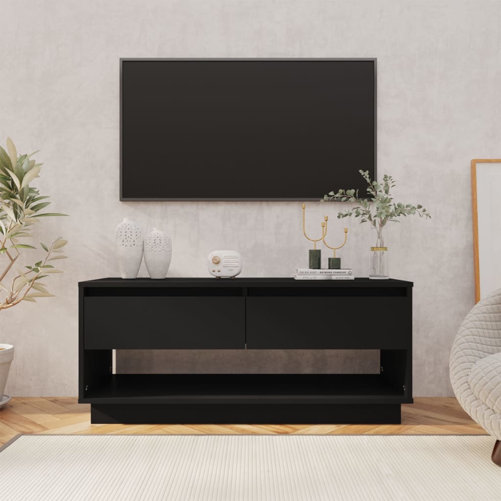 vidaXL TV stolek černý 102 x 41 x 44 cm dřevotříska