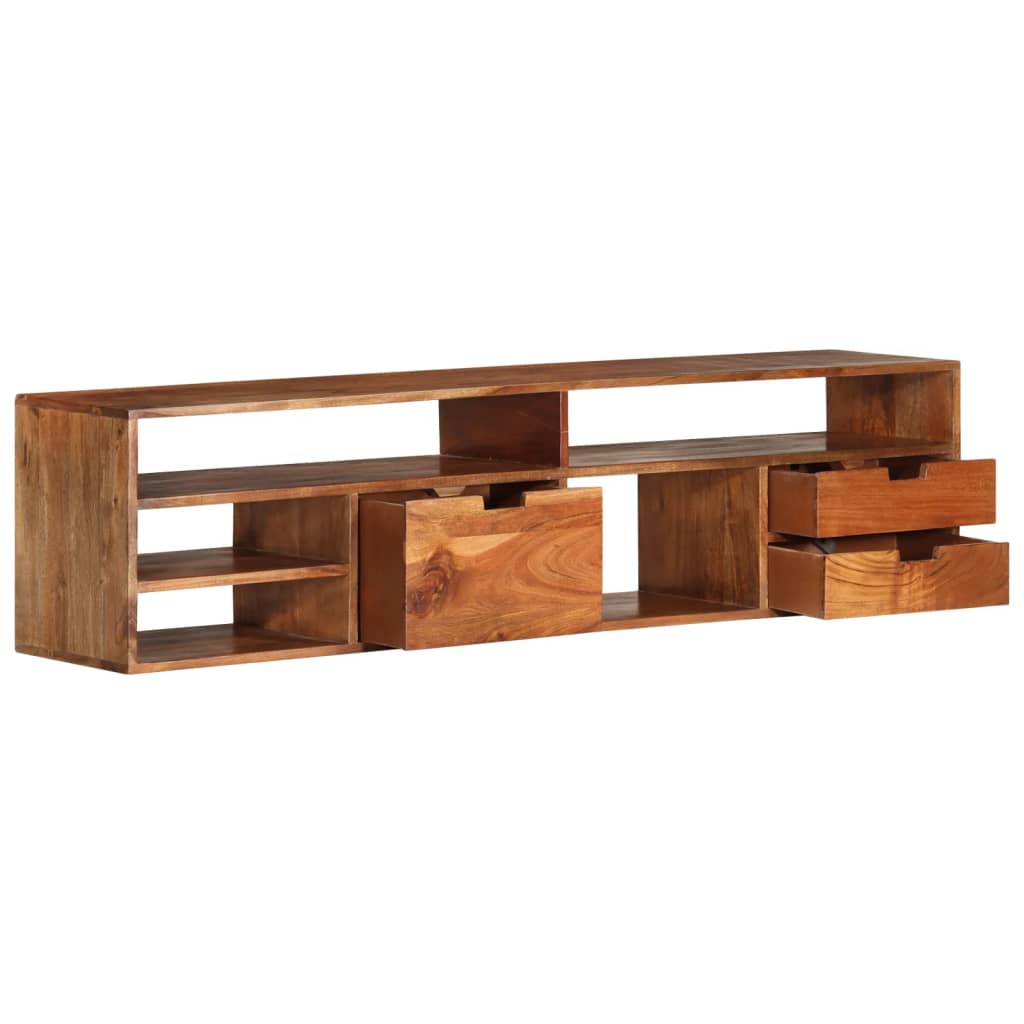 vidaXL TV stolek 140 x 30 x 35 cm masivní akáciové dřevo