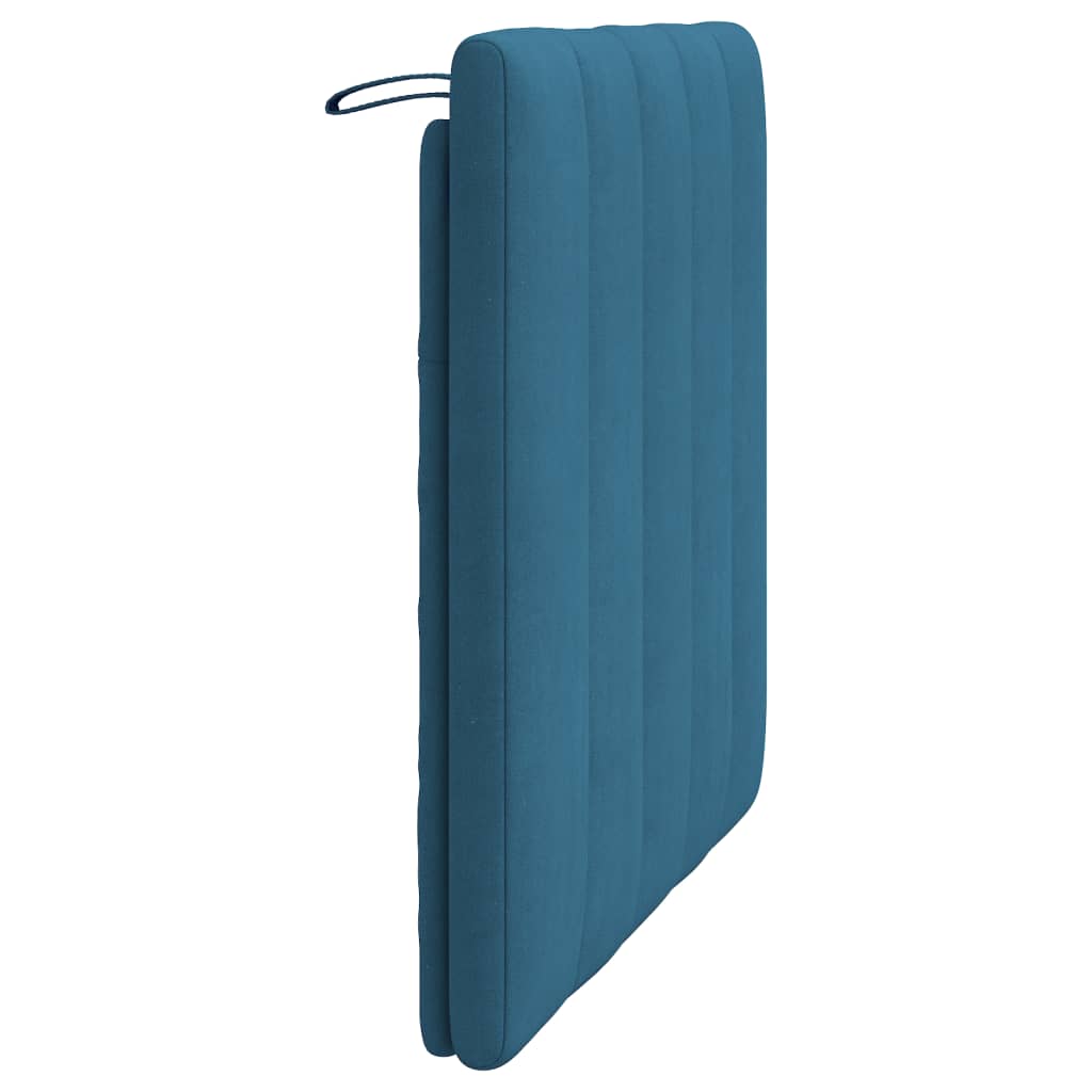vidaXL Polštář na čelo postele modrý 80 cm samet