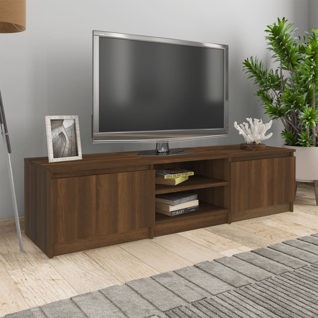 vidaXL TV skříňka hnědý dub 140 x 40 x 35,5 cm kompozitní dřevo
