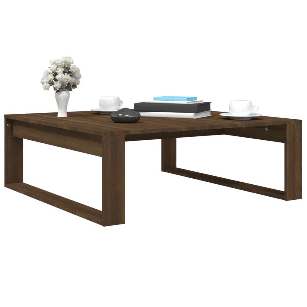 vidaXL Konferenční stolek hnědý dub 100 x 100 x 35 cm kompozitní dřevo