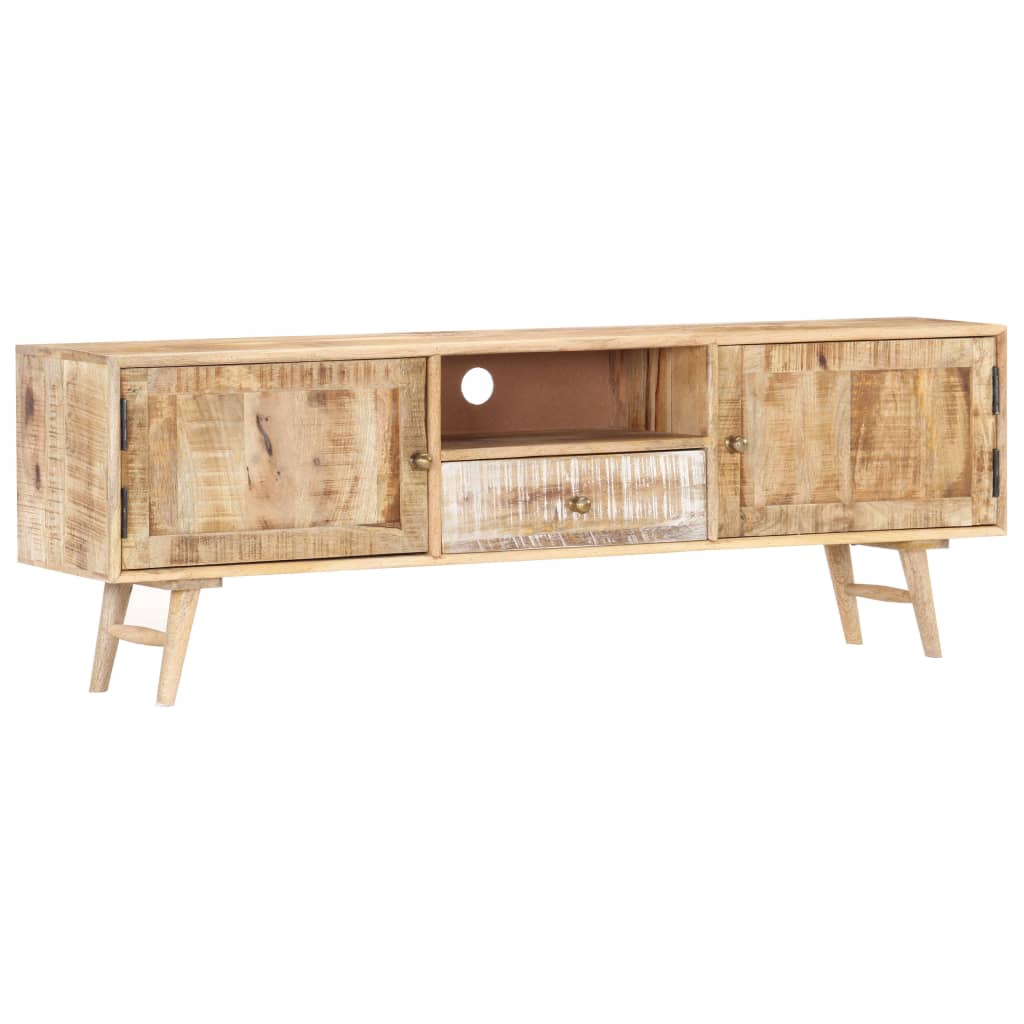 vidaXL TV stolek 140 x 30 x 45 cm masivní mangovníkové dřevo