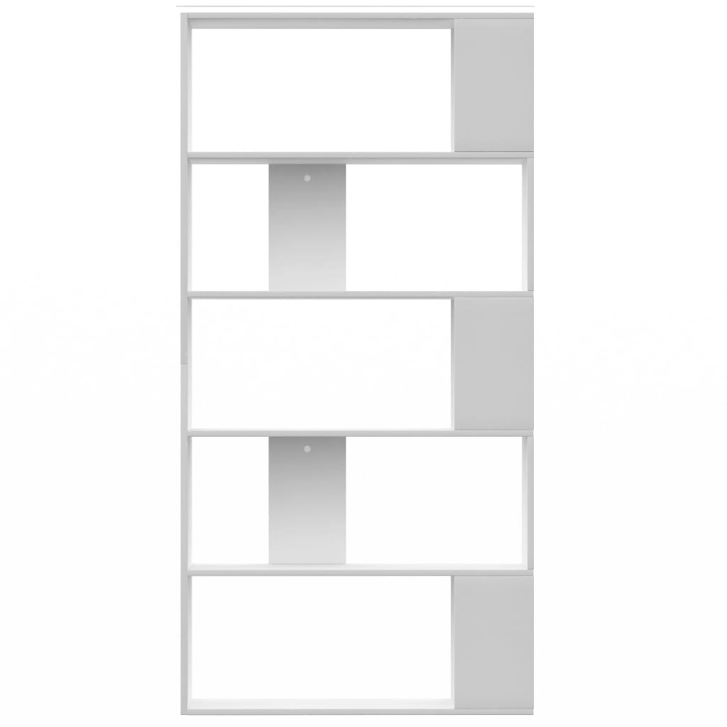vidaXL Knihovna/zástěna do pokoje bílá 80 x 24 x 159 cm dřevotříska