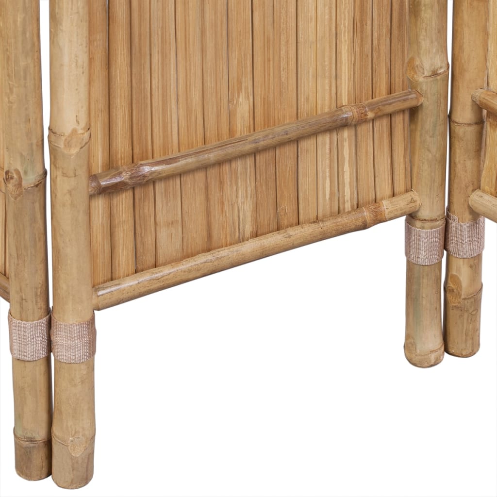 Čtyřdílný bambusový paraván