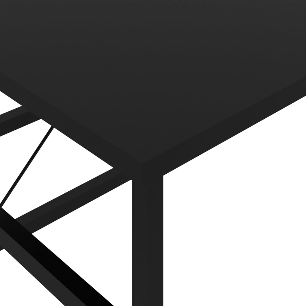 vidaXL PC stůl černý 105 x 55 x 72 cm MDF a kov