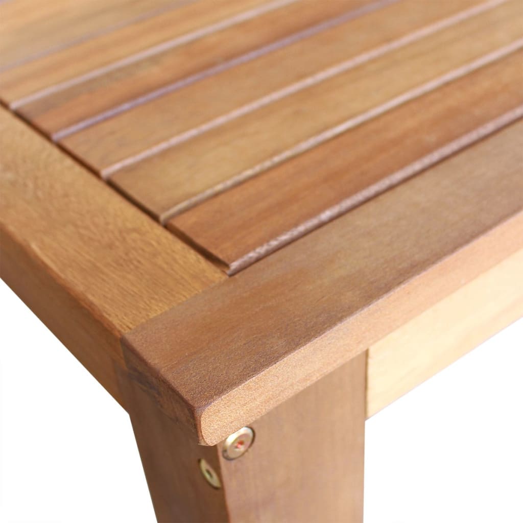 vidaXL Třídílný set barového stolu a stoliček z masivního akáciového dřeva