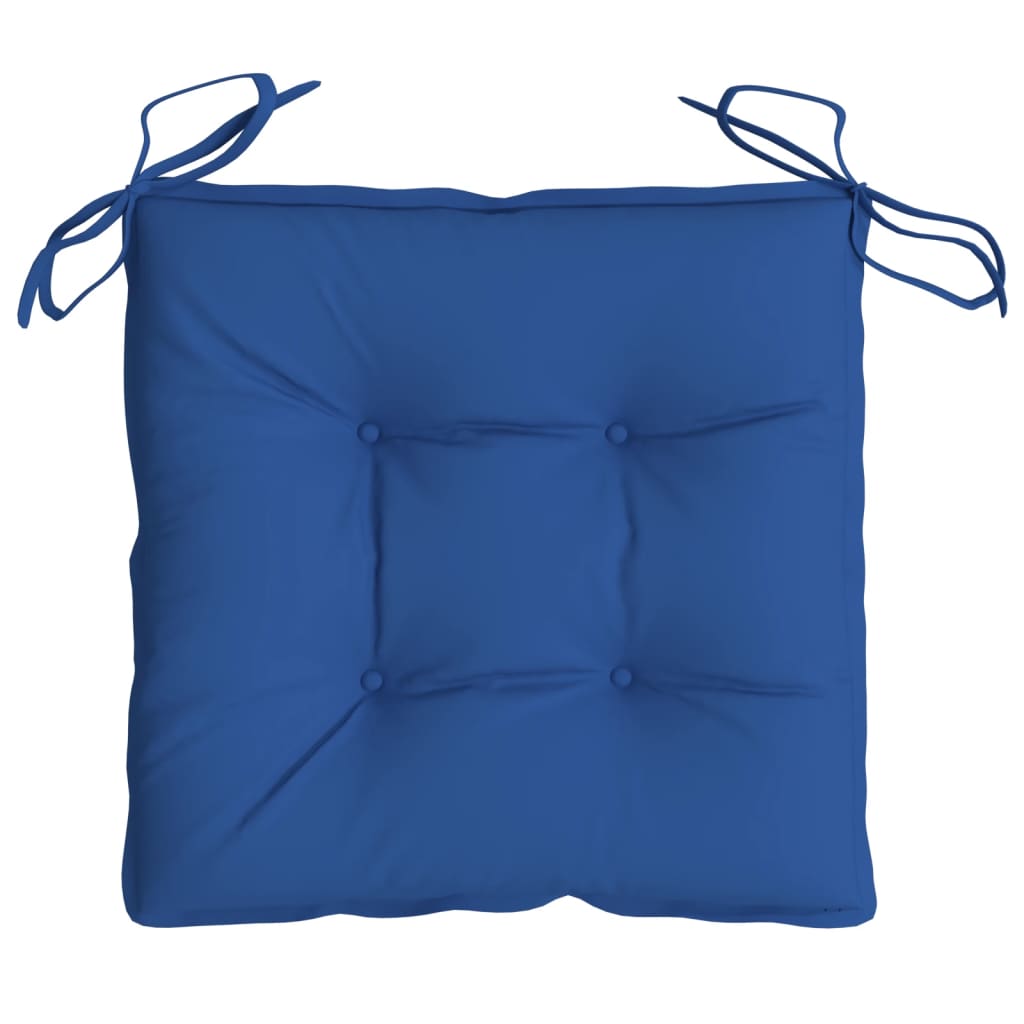 vidaXL Podušky na židli 2 ks modré 50 x 50 x 7 cm oxfordská látka