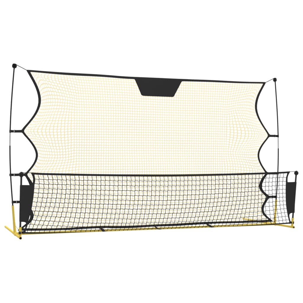 vidaXL Fotbalový rebounder černý a žlutý 183 x 85 x 120 cm polyester
