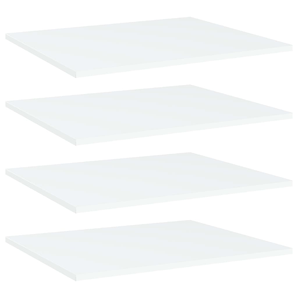 vidaXL Přídavné police 4 ks bílé 60 x 50 x 1,5 cm dřevotříska