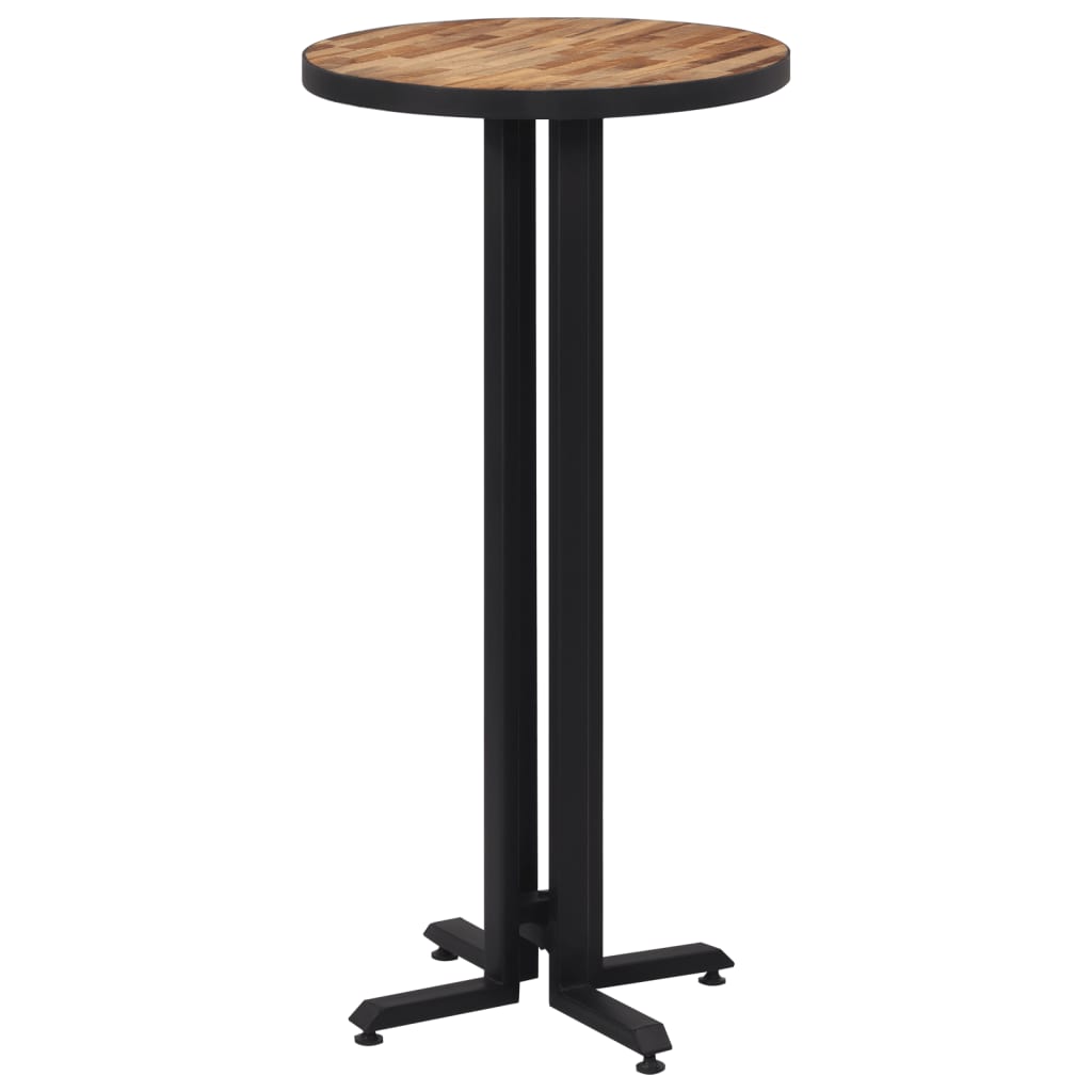vidaXL Barový stůl kulatý Ø 55 x 110 cm masivní recyklovaný teak