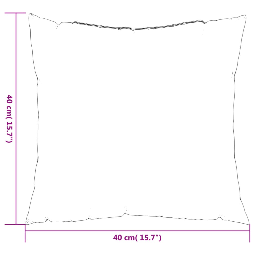 vidaXL Dekorační polštáře 4 ks vzor listů 40 x 40 cm textil