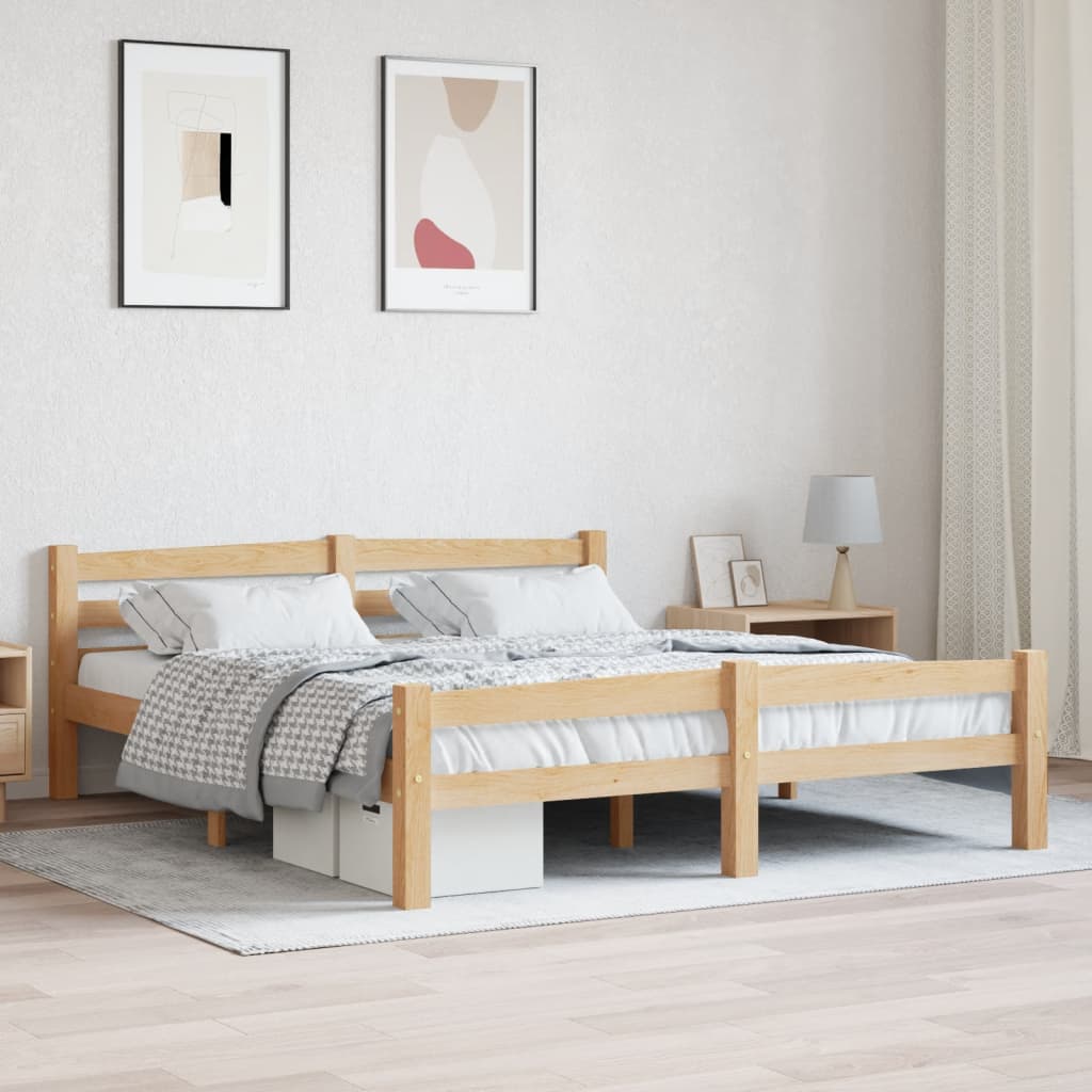 vidaXL Rám postele masivní borové dřevo 160 x 200 cm