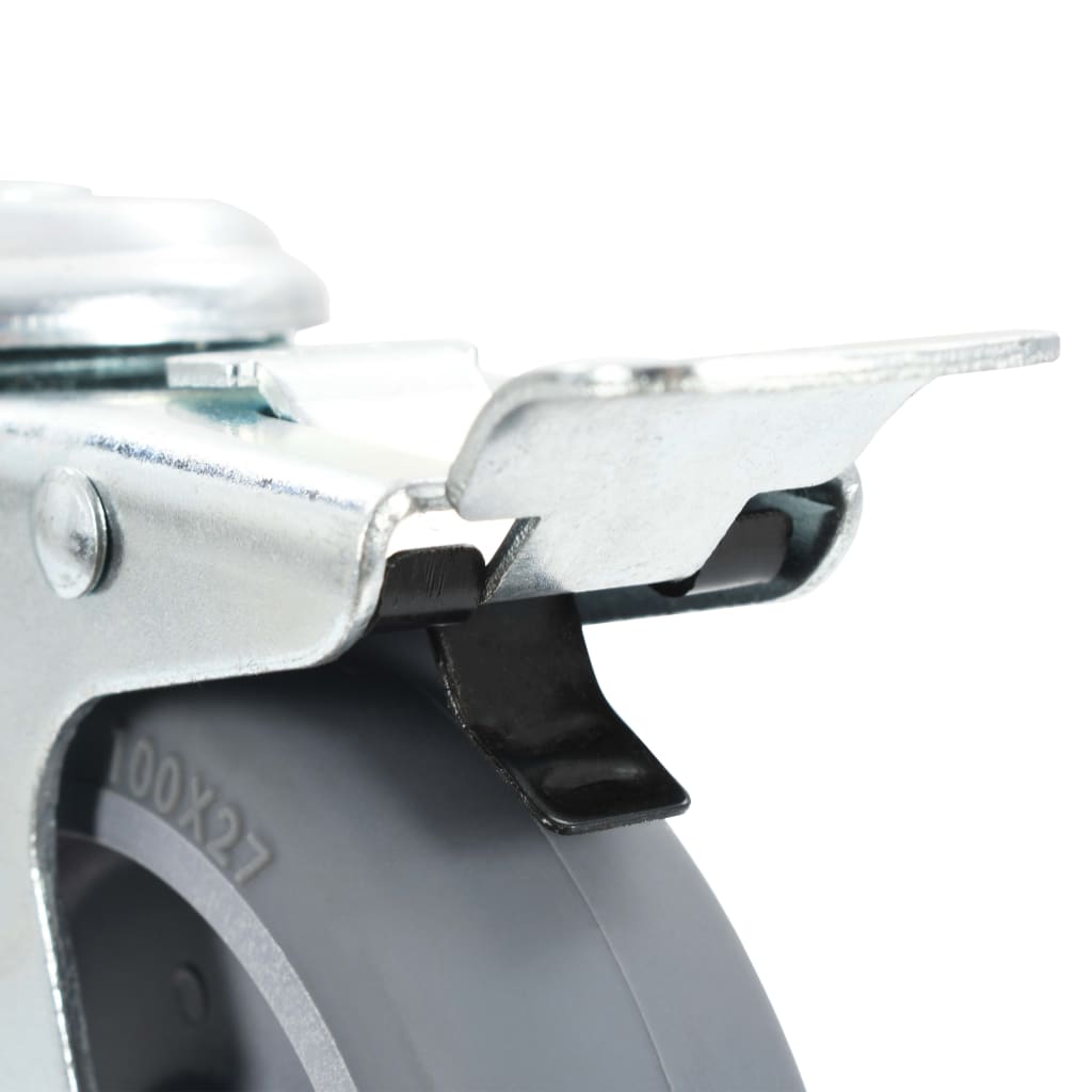 vidaXL 8 ks otočná kolečka s otvorem pro šroub 100 mm