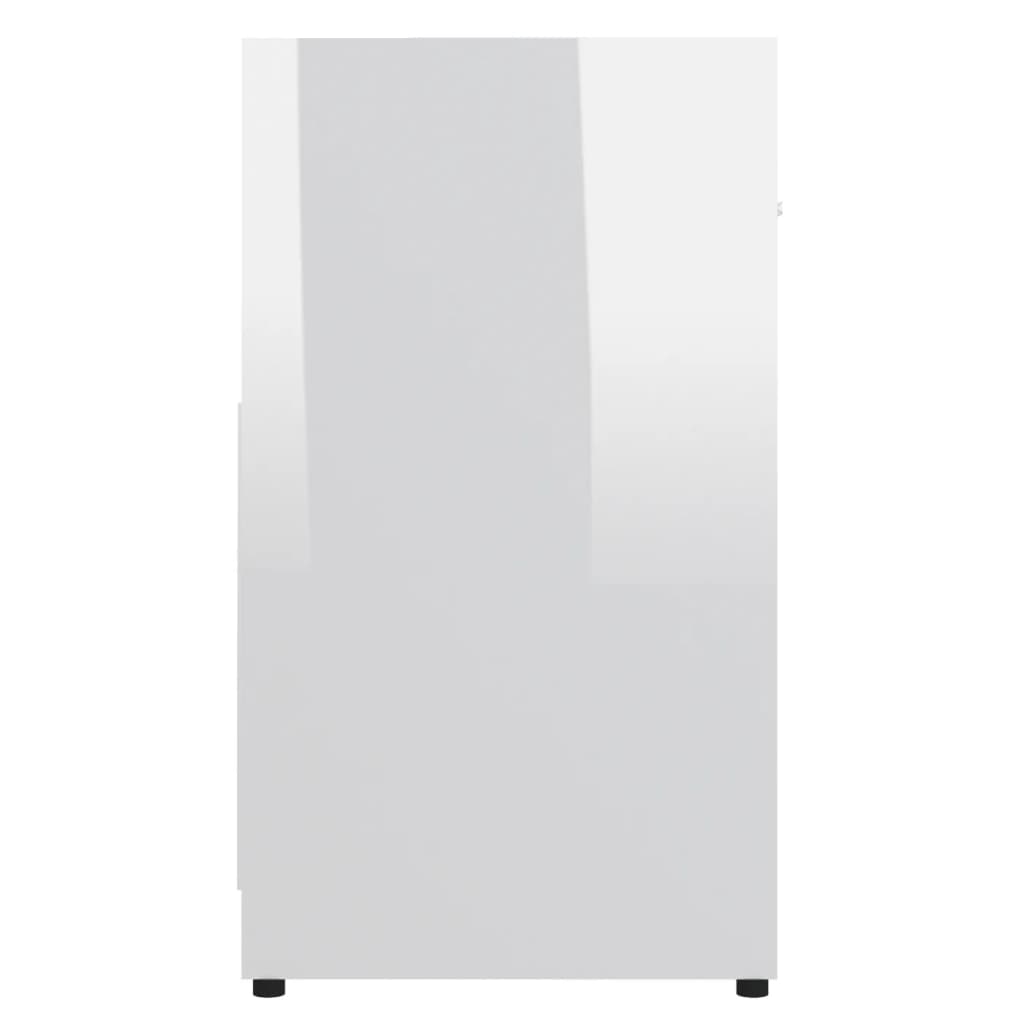 vidaXL Koupelnová skříňka bílá vysoký lesk 60 x 33 x 61 cm dřevotříska