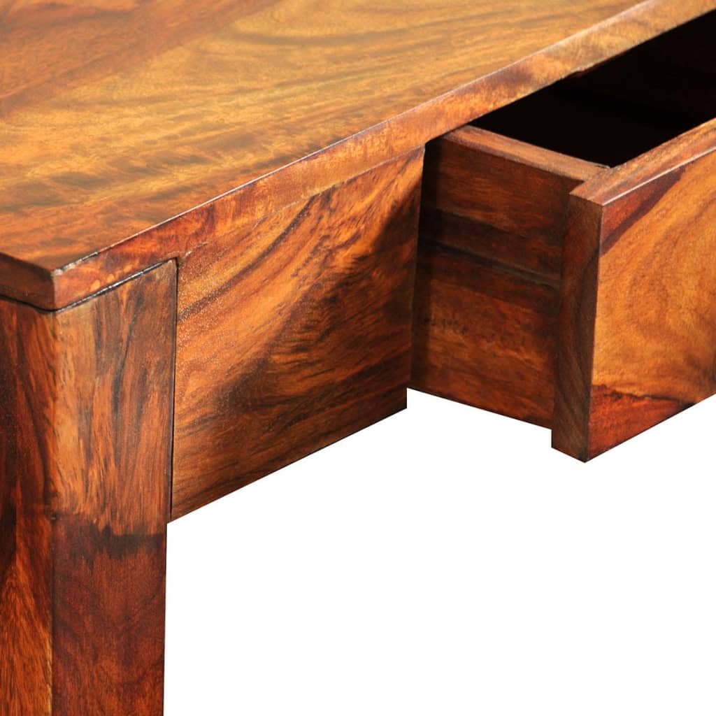 vidaXL Konzolový stolek se 3 zásuvkami 80 cm masivní sheeshamové dřevo