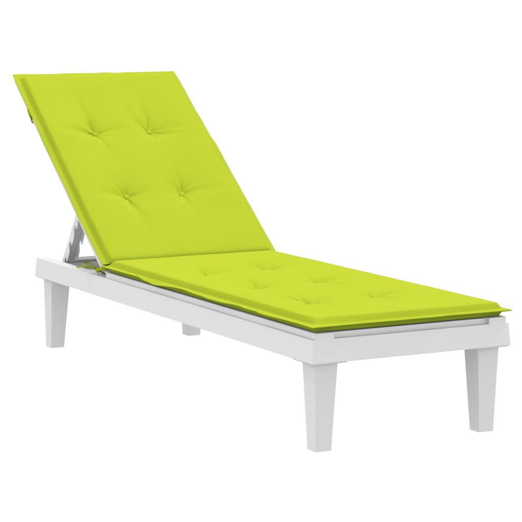 vidaXL Poduška na polohovací židli jasně zelená (75+105) x 50 x 3 cm