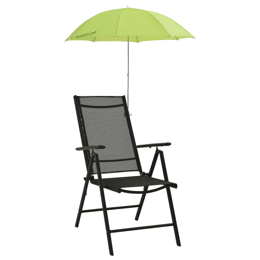 vidaXL Slunečníky pro kempingové židle 2 ks zelené 105 cm