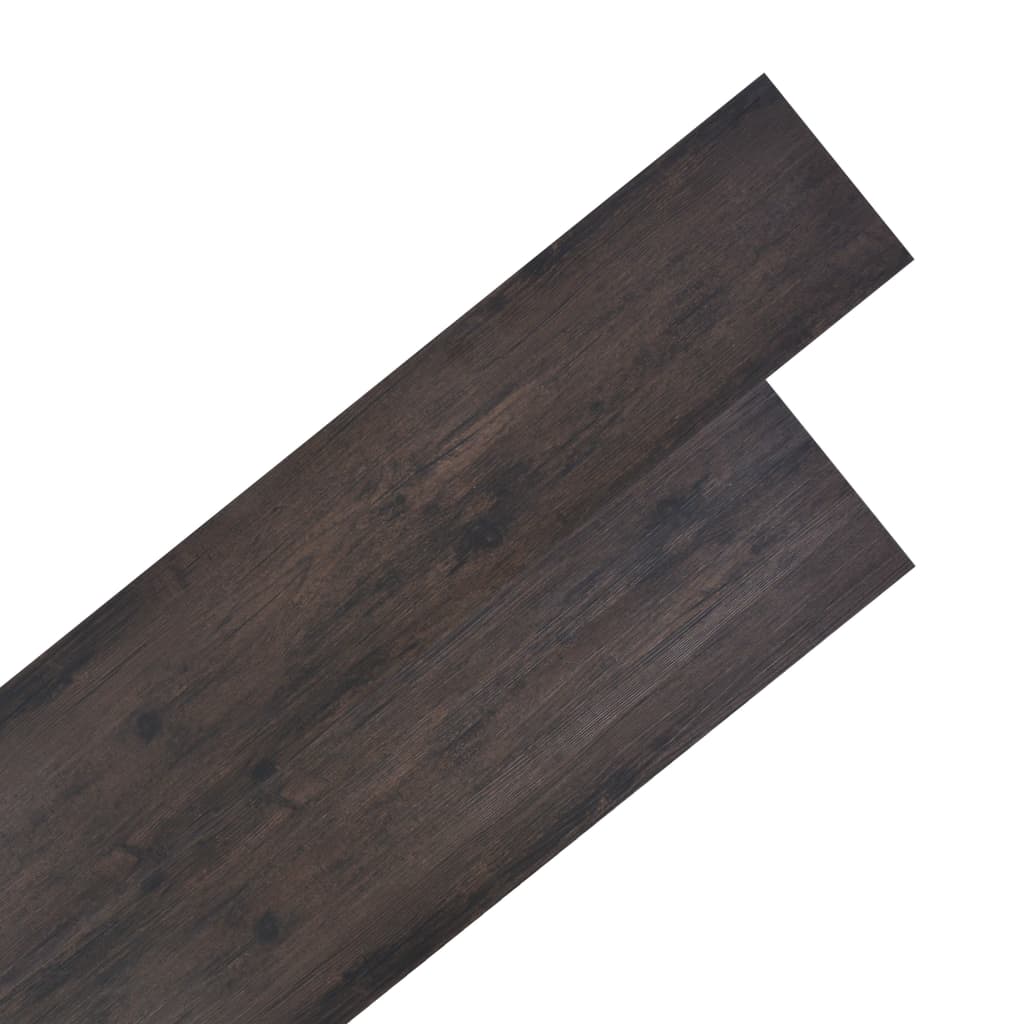 vidaXL Nesamolepicí PVC podlahová prkna 5,26 m² 2 mm dub tmavě šedý