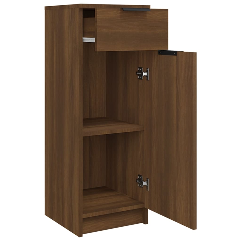 vidaXL Koupelnová skříňka hnědý dub 32 x 34 x 90 cm kompozitní dřevo