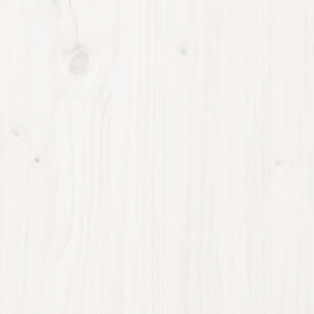 vidaXL Knihovna bílá 50x35x125,5 cm masivní borovice