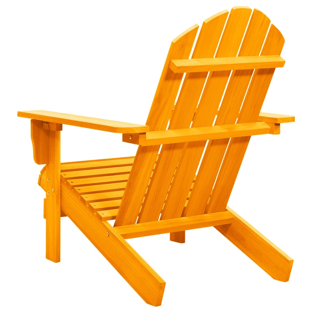 vidaXL Zahradní židle Adirondack masivní jedlové dřevo oranžová