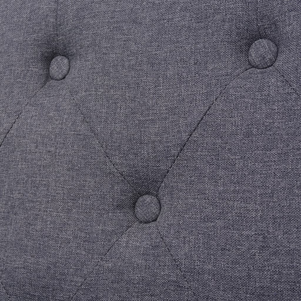 vidaXL 3místná pohovka textil šedá