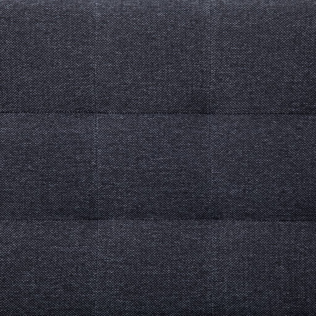 vidaXL Rozkládací pohovka ve tvaru L tmavě šedá polyester