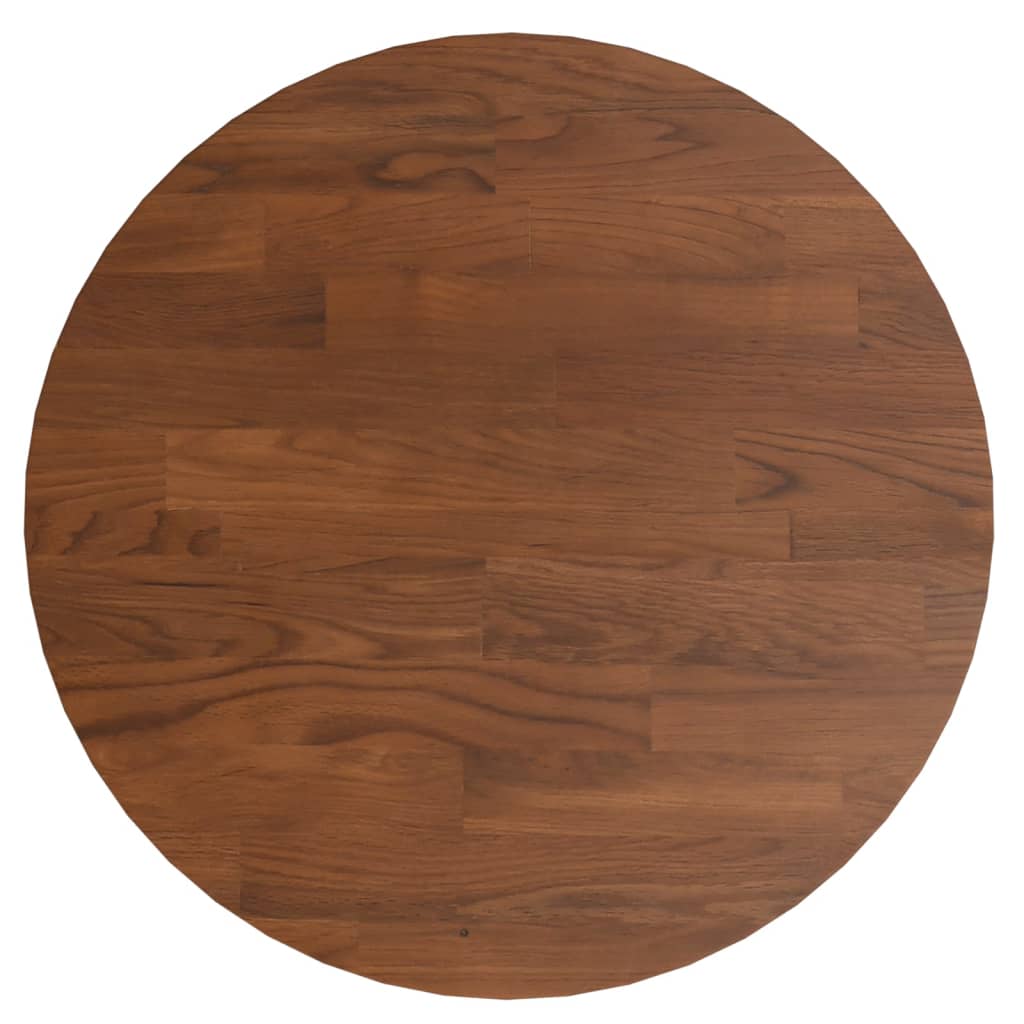 vidaXL Kulatá stolní deska tmavě hnědá Ø30x1,5 cm ošetřený masivní dub