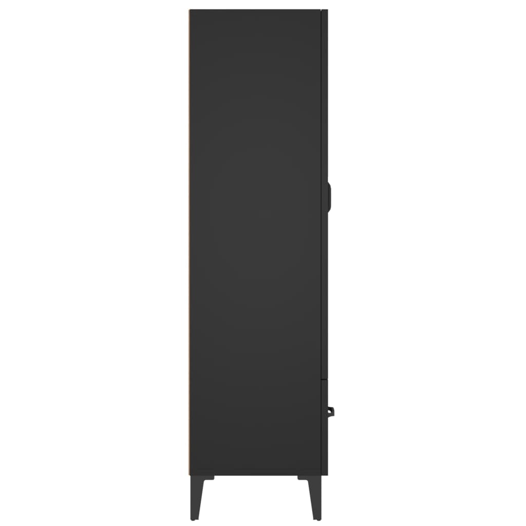 vidaXL Highboard černý 70 x 31 x 115 cm kompozitní dřevo